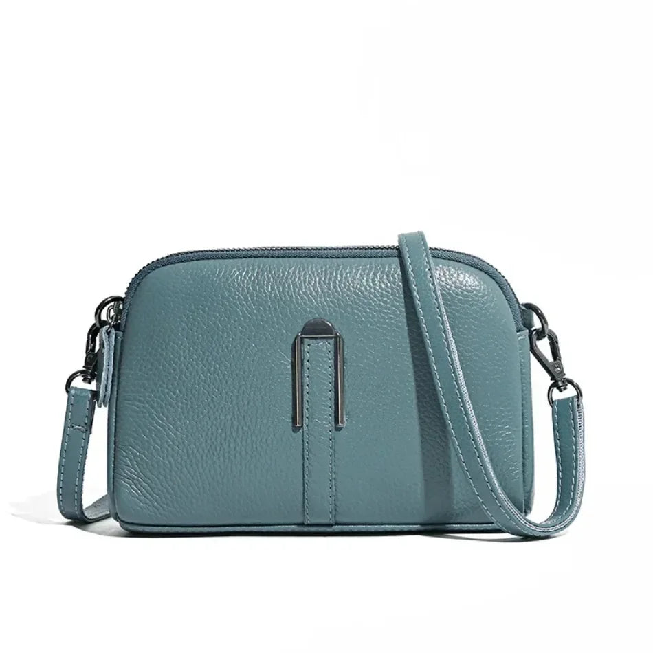 Bolsa de ombro de couro genuíno de luxo bolsas femininas saco para mulher 2024 feminino embreagem sacos de telefone casual crossbody sacos do mensageiro