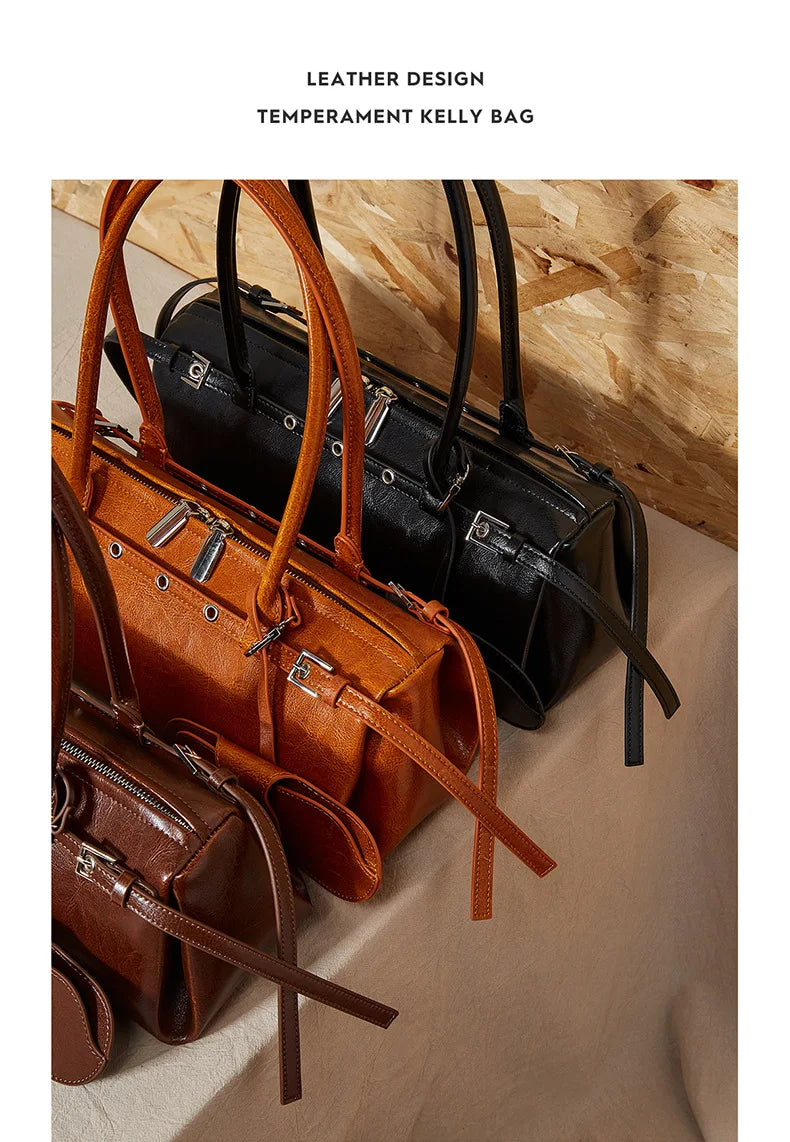 2025 nova bolsa de ombro feminina de couro genuíno luxo senhoras bolsa baguette saco feminino commuter compras axilas saco